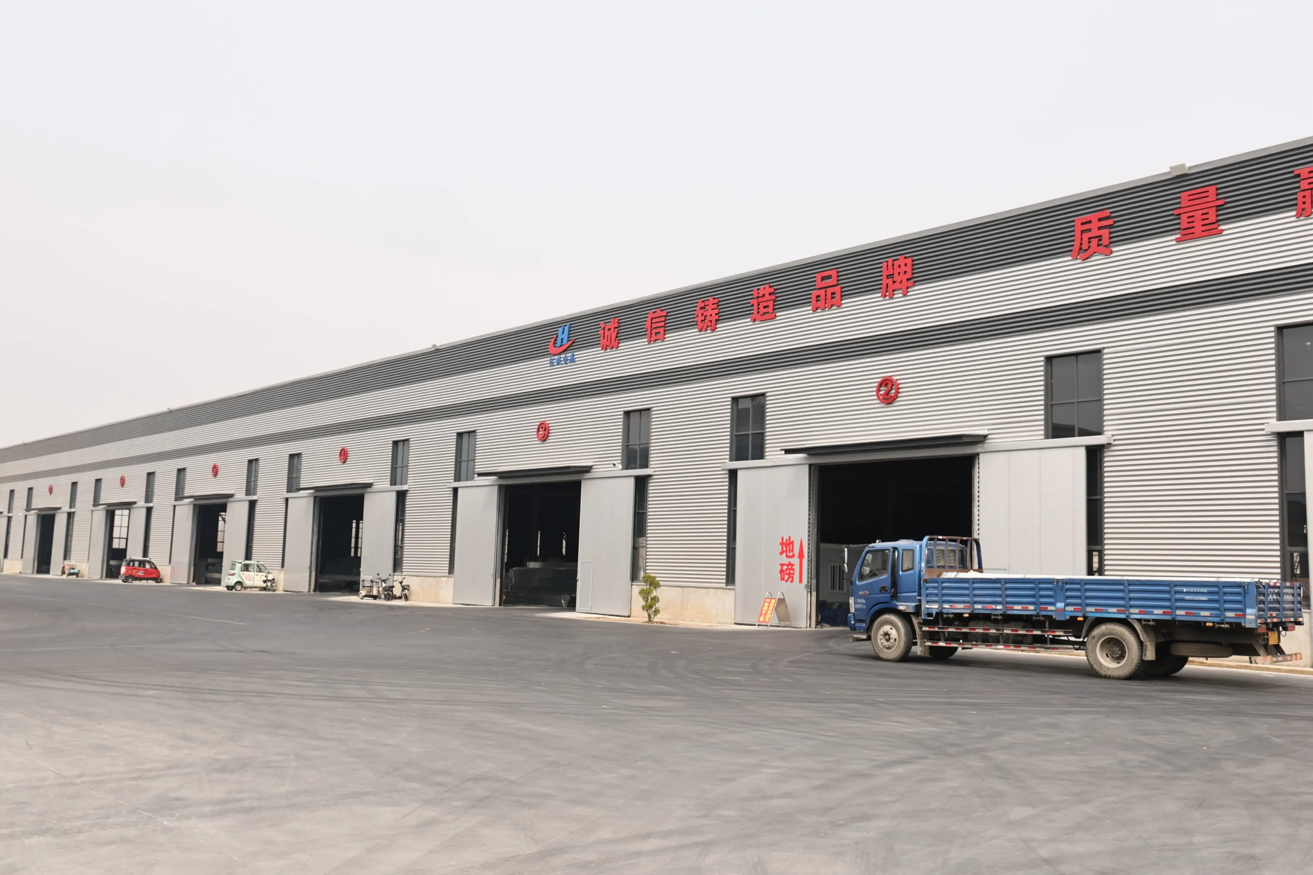 Factory production area for galvanized steel supply